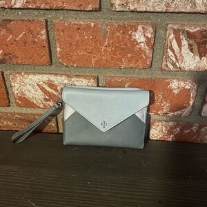 Gray Wristlet Clutch